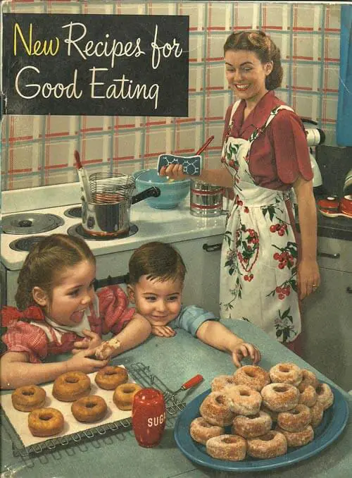 Vintage Cook book donuts Vintage Cook book donuts