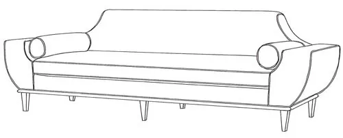audrey sofa Younger Furniture mid century sofa audrey sofa Younger Furniture