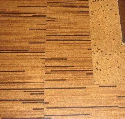 striped cork-floor