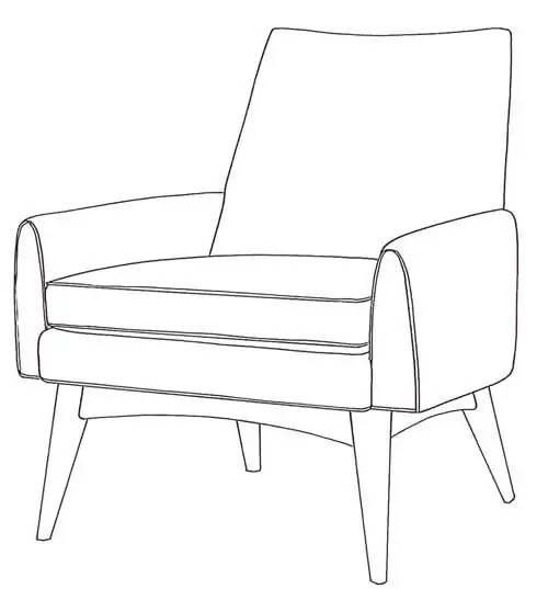 dean chair Younger Furniture mid century chair dean Younger Furniture