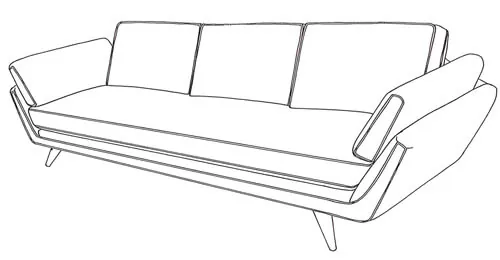 dylan sofa Younger Furniture mid century sofa dylan Younger Furniture