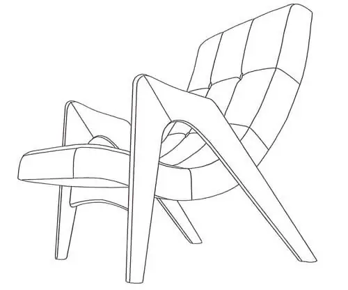 edie chair Younger Furniture mid century lounge chair edie Younger Furniture