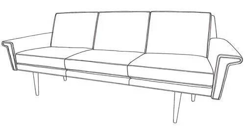 harris sofa Younger Furniture mid century sofa harris Younger Furniture