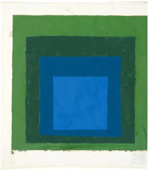 albers study for homage to the square