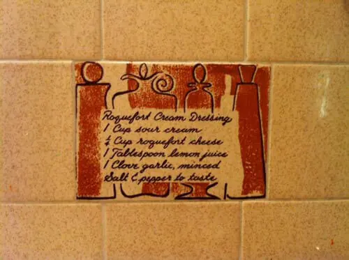 vintage-recipe-tile-in-kitchen vintage-recipe-tile-in-kitchen