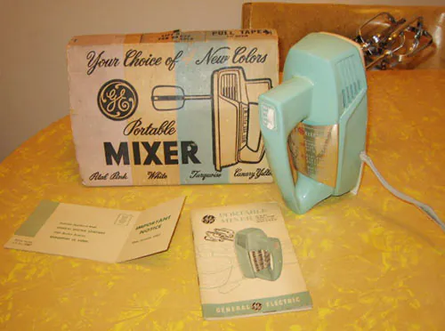 GE-portable-mixer-aqua-NOS- GE-portable-mixer-aqua-NOS-
