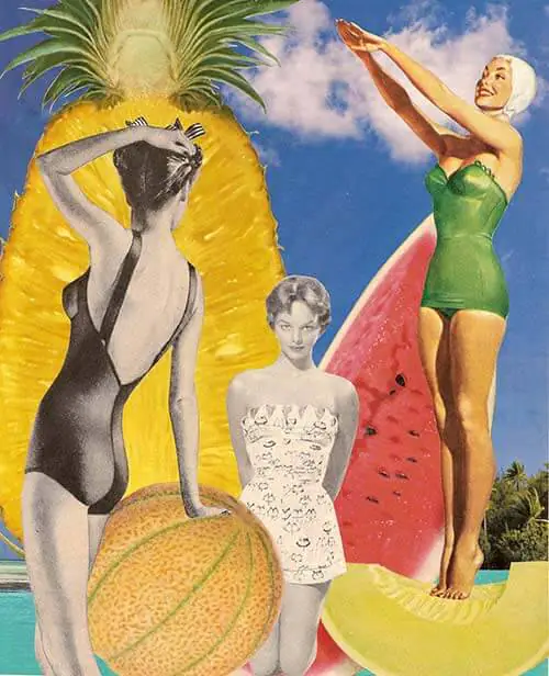freshfruit vintage retro collage freshfruit vintage retro collage