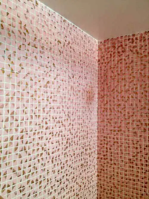 pink-gold-bathroom-tile metallic tile