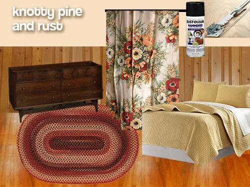 Colors For Jeanne S Knotty Pine Bedroom Let Share Our Decorating Ideas Retro Renovation
