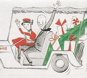 ike and mamie eisenhower christmas card