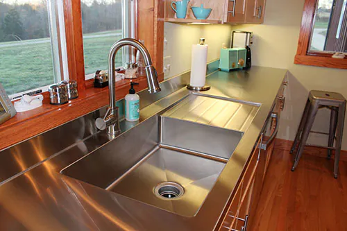 retro-modern-stainless-steel-drain-board-sink