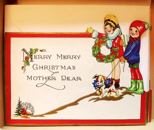 vintage-christmas-card-mother vintage christmas card mother