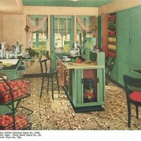 1940s-green-and-red-kitchen