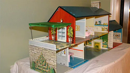 dollhouse with bomb shelter