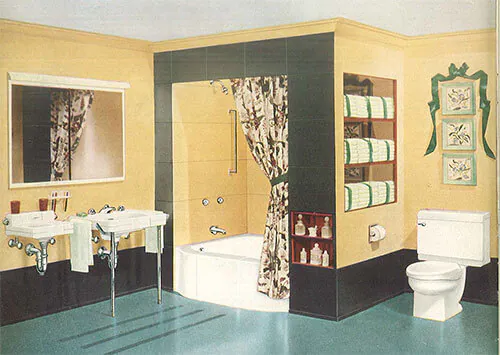 Vintage-bathroom-Crane-fixtures