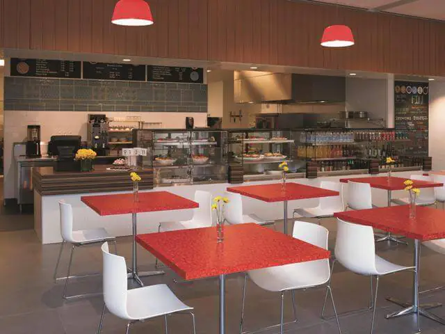 cafeteria tables