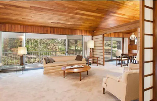 mid-century-living-room-wood-ceiling