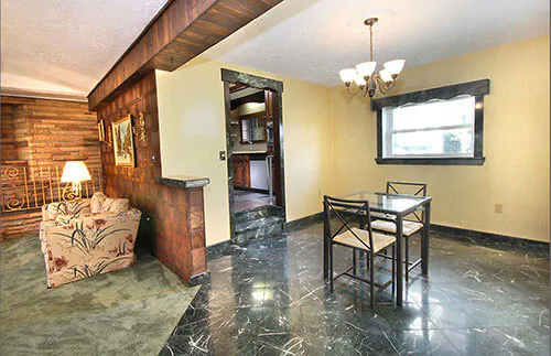 mid-century-marble-floor-dining-room