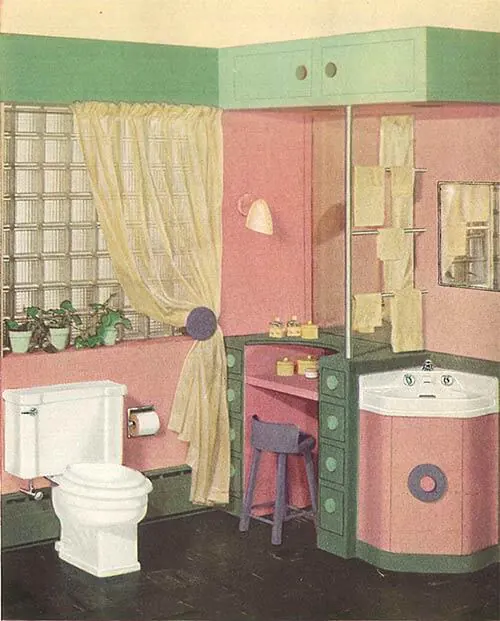 vintage-crane-bath-fixtures-pink-and-green-bathroom