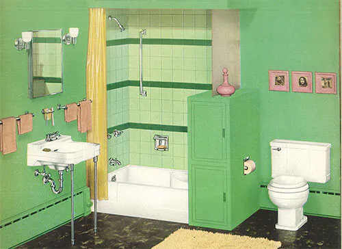 vintage-green-and-white-crane-bathroom