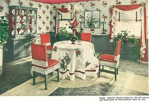 1940s decor dining room