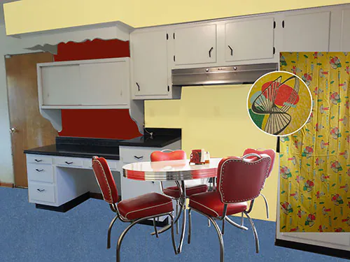 vintage-retro-yellow-red-and-blue-kitchen