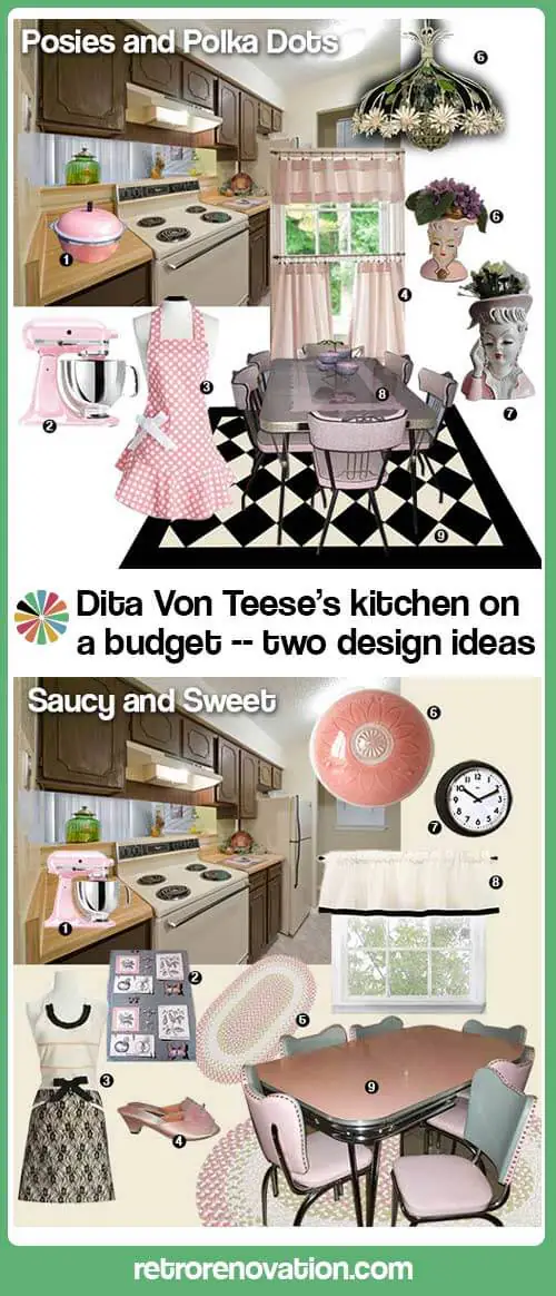 Dita-Von-Teese-inspired-pink-kitchen