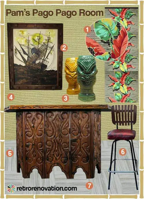 Vintage Tiki bar