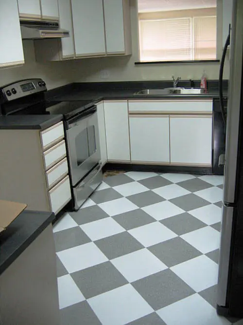 new-kitchen-floor-gray-and-white-checkerboard