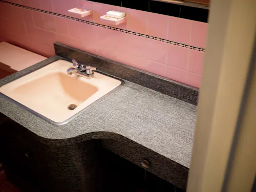 pink bathroom