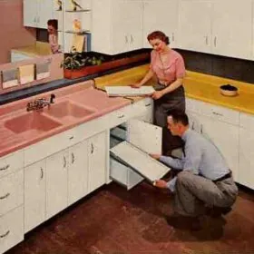 retro vintage kitchen by american standard