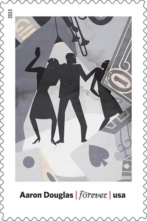 Aaron-Douglas-Art-in-America-USPS-stamp