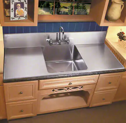stainless steel kitchen drainboard sink 