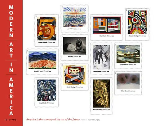 Modern-Art-in-America-stamps-USPS