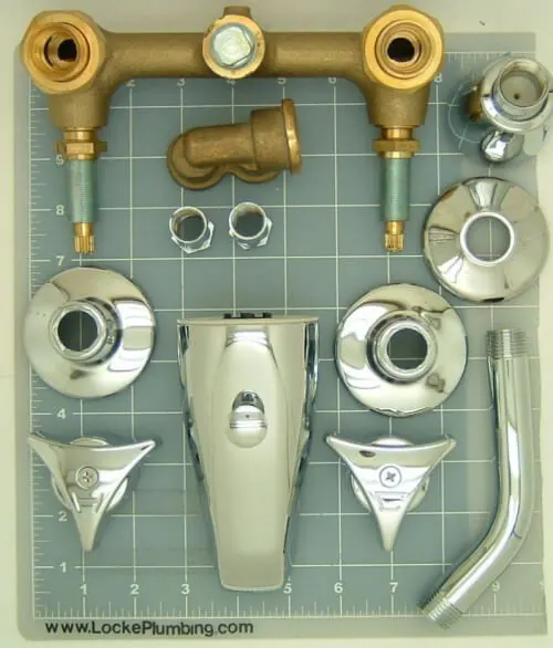 6 inch center tub shower valves