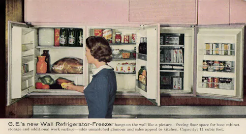 GE Wall Refrigerator Freezer