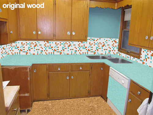 Kitchen-mock-up-natural-cabinets