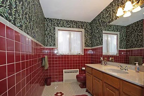 vintage-burgundy-and-grey-tiled-bathroom