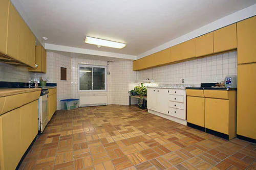 vintage-steel-cabinets-gold-in-basement-kitchen