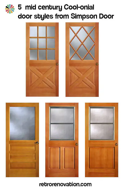Colonial-mid-century-doors