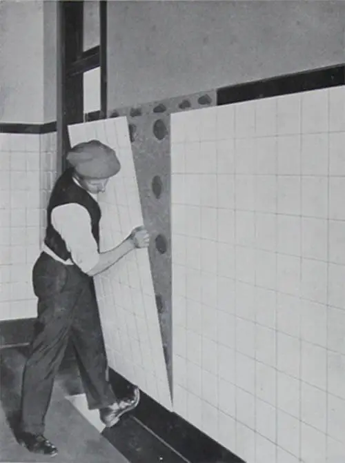 Vitreous marble-installation