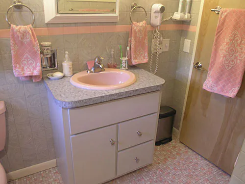 retro modern bathroom vanity