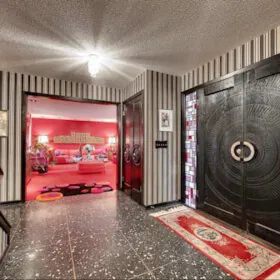 black front door