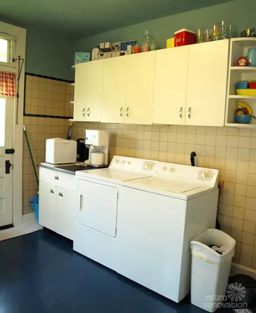 retro vintage laundry room