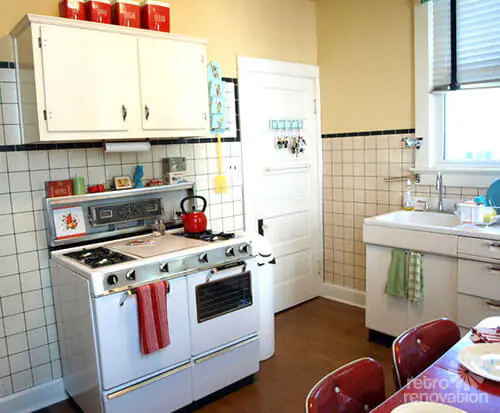vintage retro kitchen