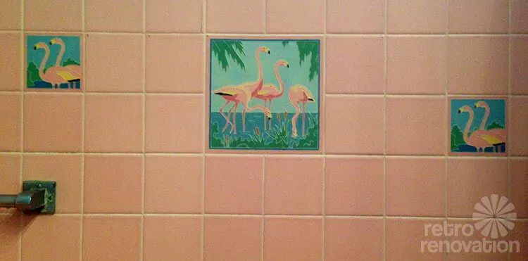 vintage bathroom tile flamingo bathroom tiles