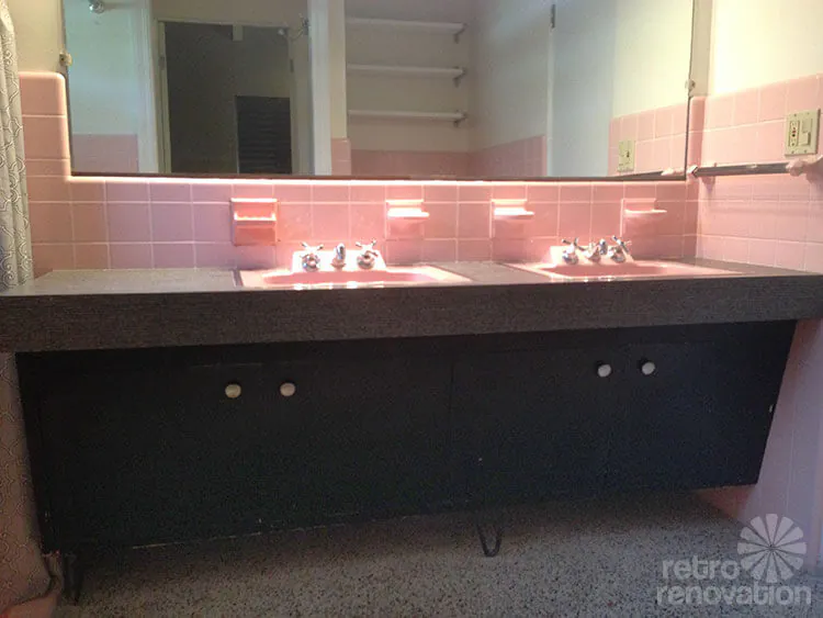 vintage bathroom vanity retro bathroom vanity with hairpin legs