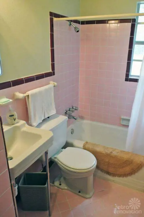 vintage-pink-and-white-tile-bathroom