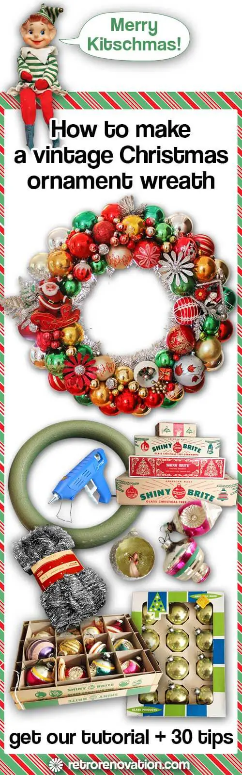 How to make vintage ornament wreath