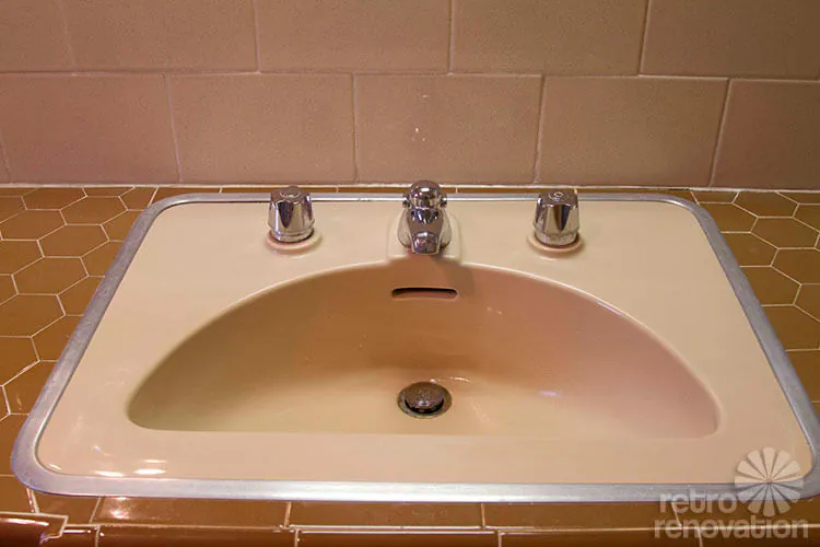 beautiful mid century bathroom sink